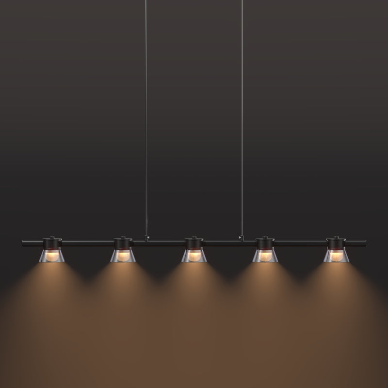 Bell Line Chandelier – lights on