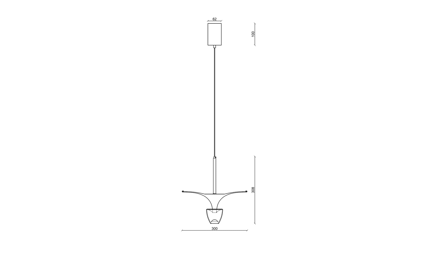 Funnel Lamp dimensions