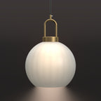 Orb Glazed Pendant