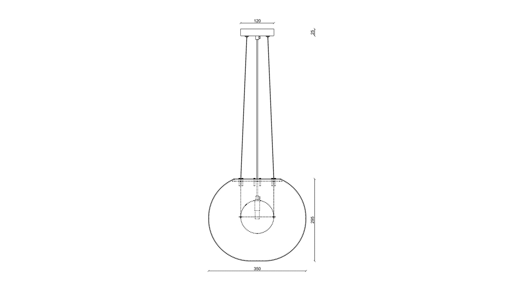 Magma Pendant dimensions