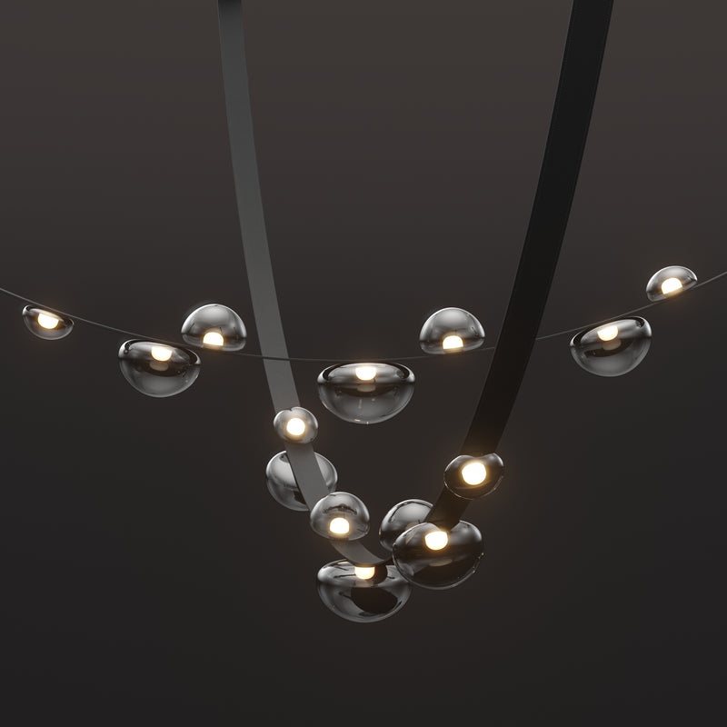 Raindrops Chandelier – lights on