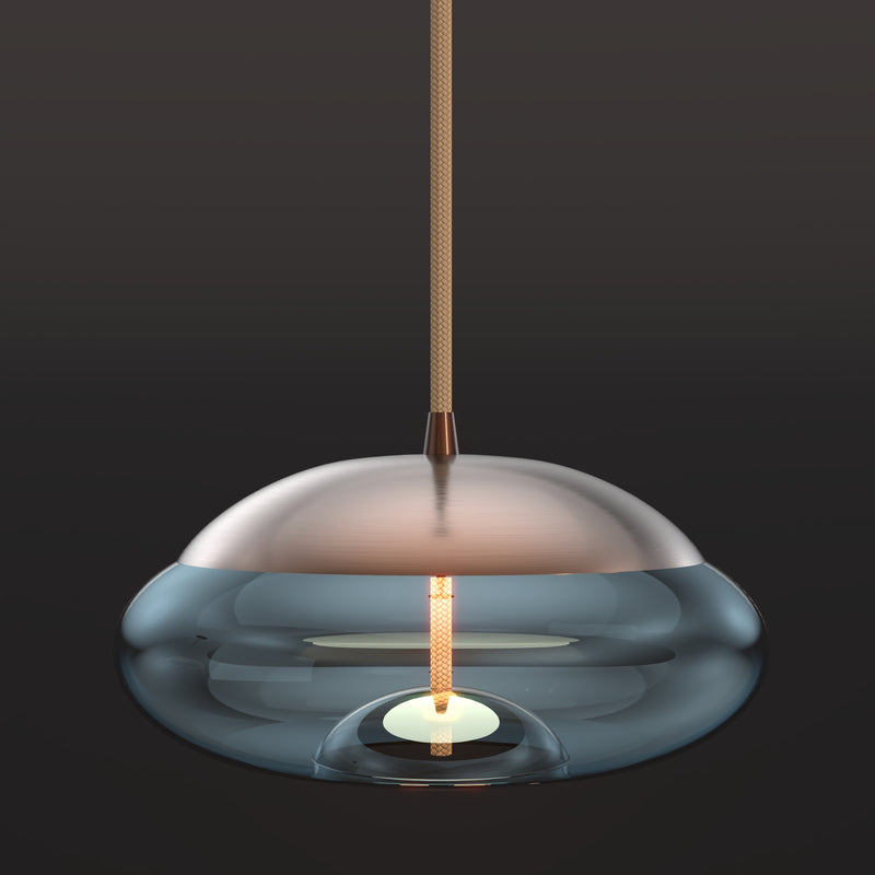 Rope Pendant – lights on